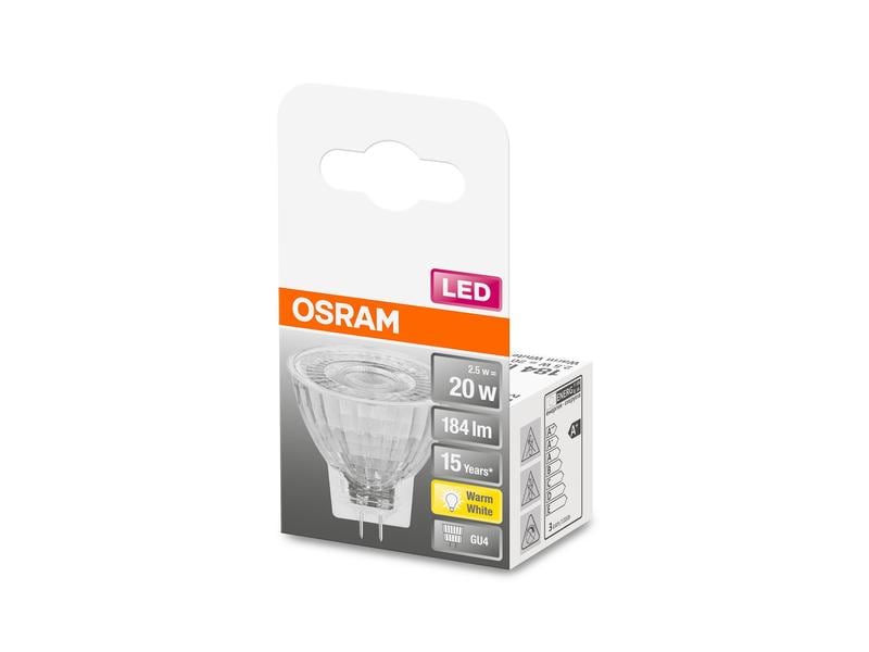 OSRAM Lampe Star MR11, 2.5W, GU4 Warmweiss LED-Reflektorlampe