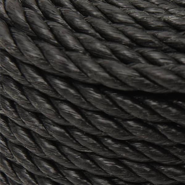 vidaXL Arbeidstau svart 16 mm 250 m polypropylen