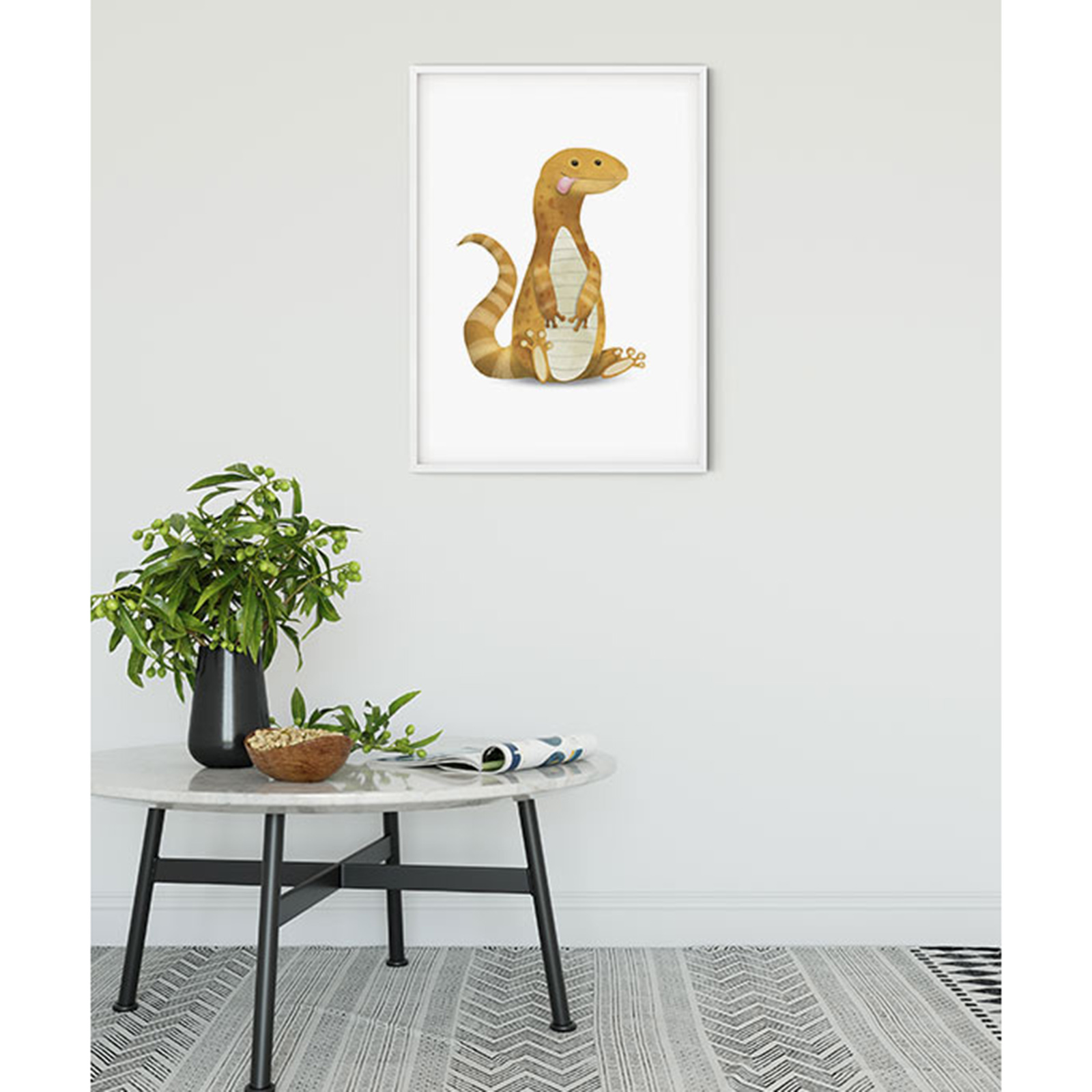 Wandbild CUTE ANIMAL LIZARD - 50x70 cm