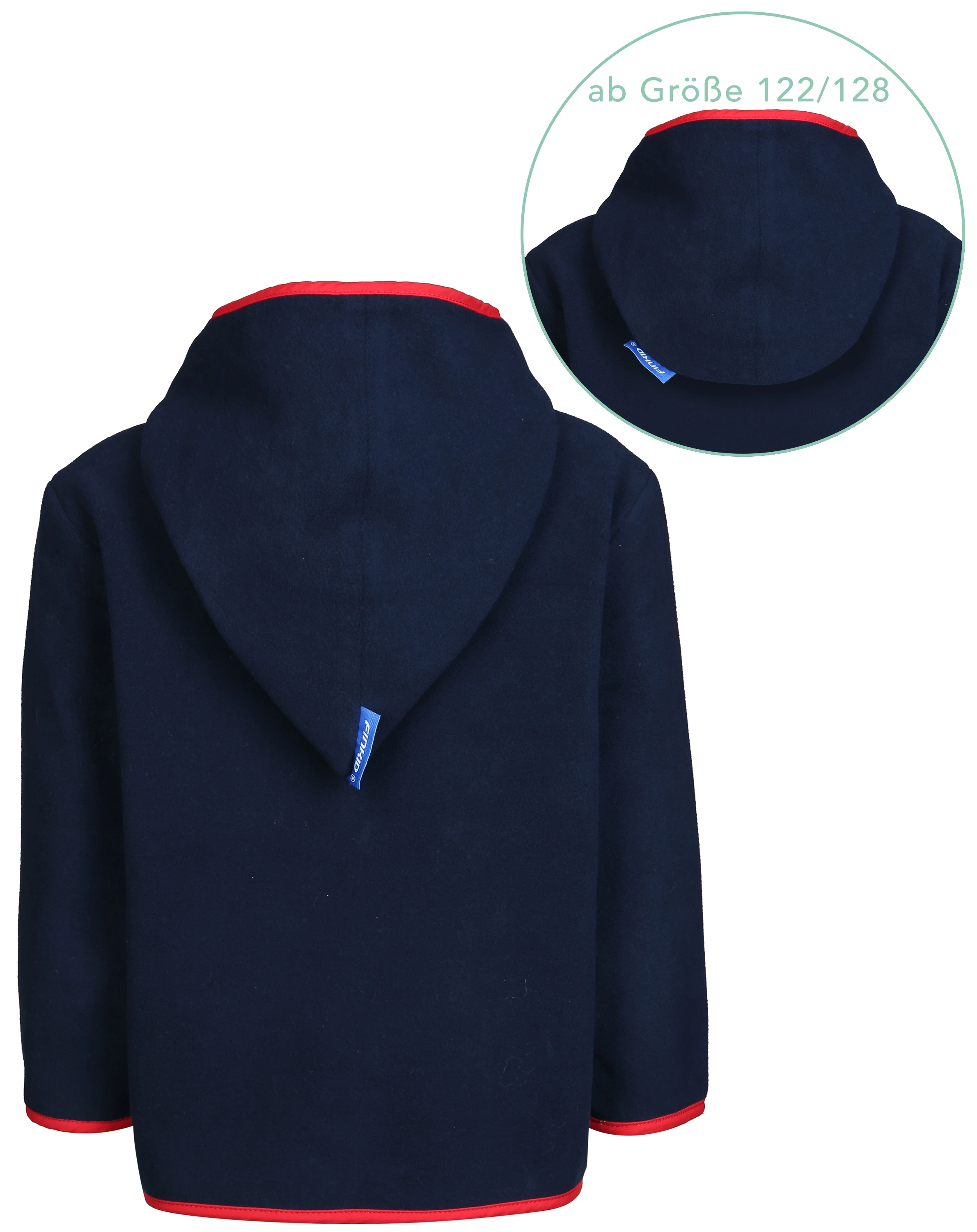 Fleecejacke TONTTU in navy/red