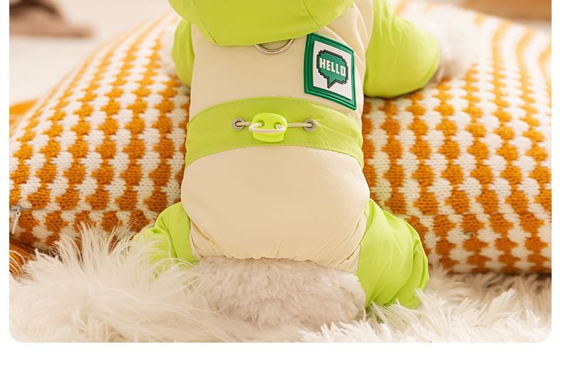 Cissilli - Letterapplicatie Pet Overall met capuchon