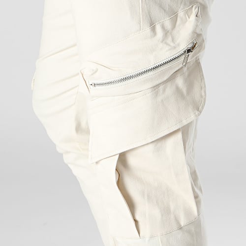 Pantalon Cargo Ecru