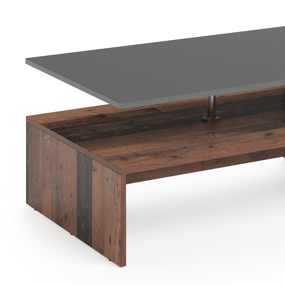 Vicco Couchtisch Sofatisch mit Ablage Kaffeetisch Amato Old Style Metallgestell