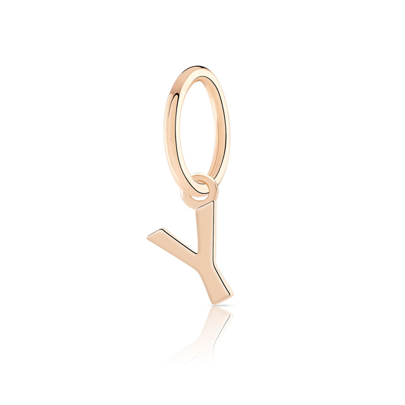 Charm's pour créoles plaqué or rose 