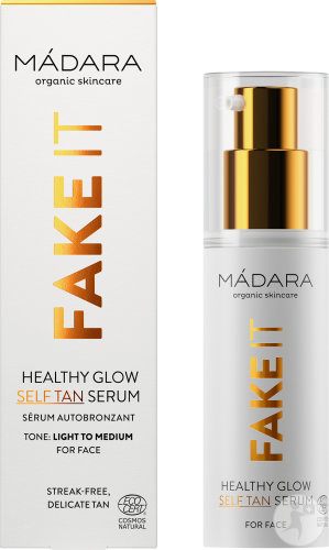 Mádara Fake It Healthy Glow Serum Autobronzant Flacon Pompe 30ml