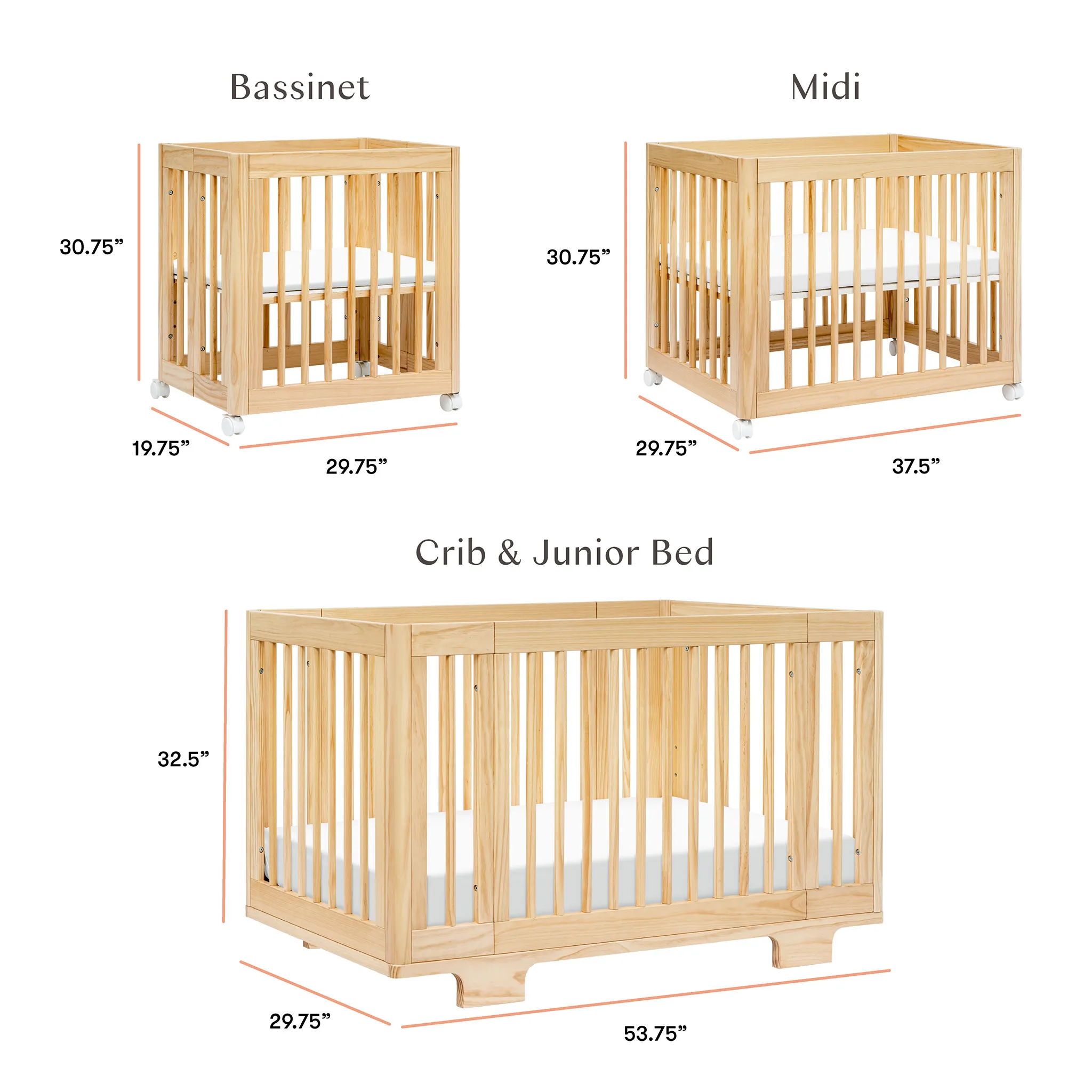 Babyletto Couchette Convertible 8 en 1 Yuzu  - Naturel