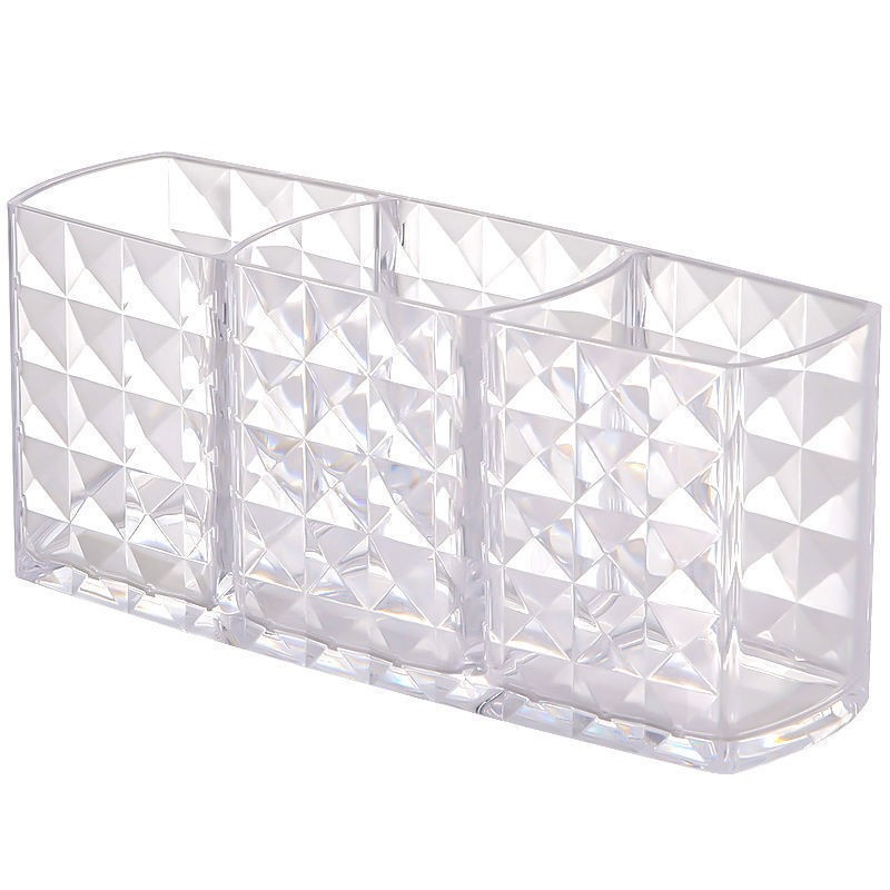 (185x80mm) Acryl Make Up Pinsel Organizer Schminktisch Aufbewahrung - Transparent