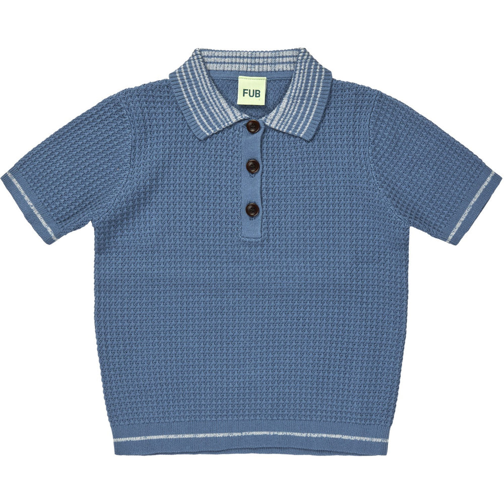 Køb FUB washed indigo Structure Polo