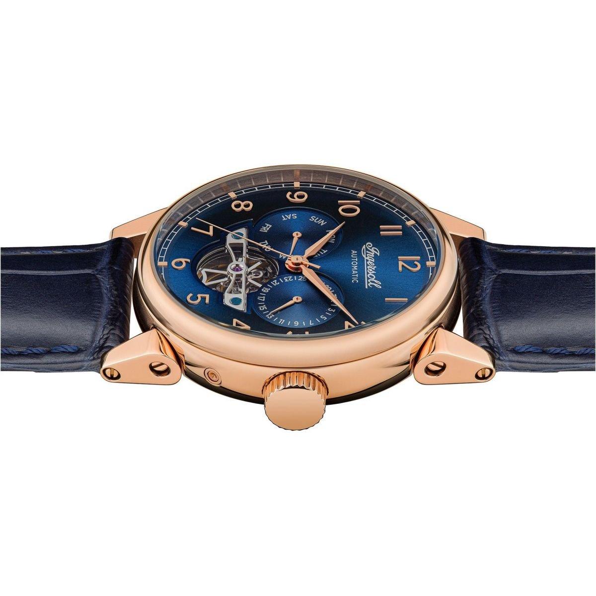 Ingersoll 1892 Swing Blue Rose Gold Watch I12702