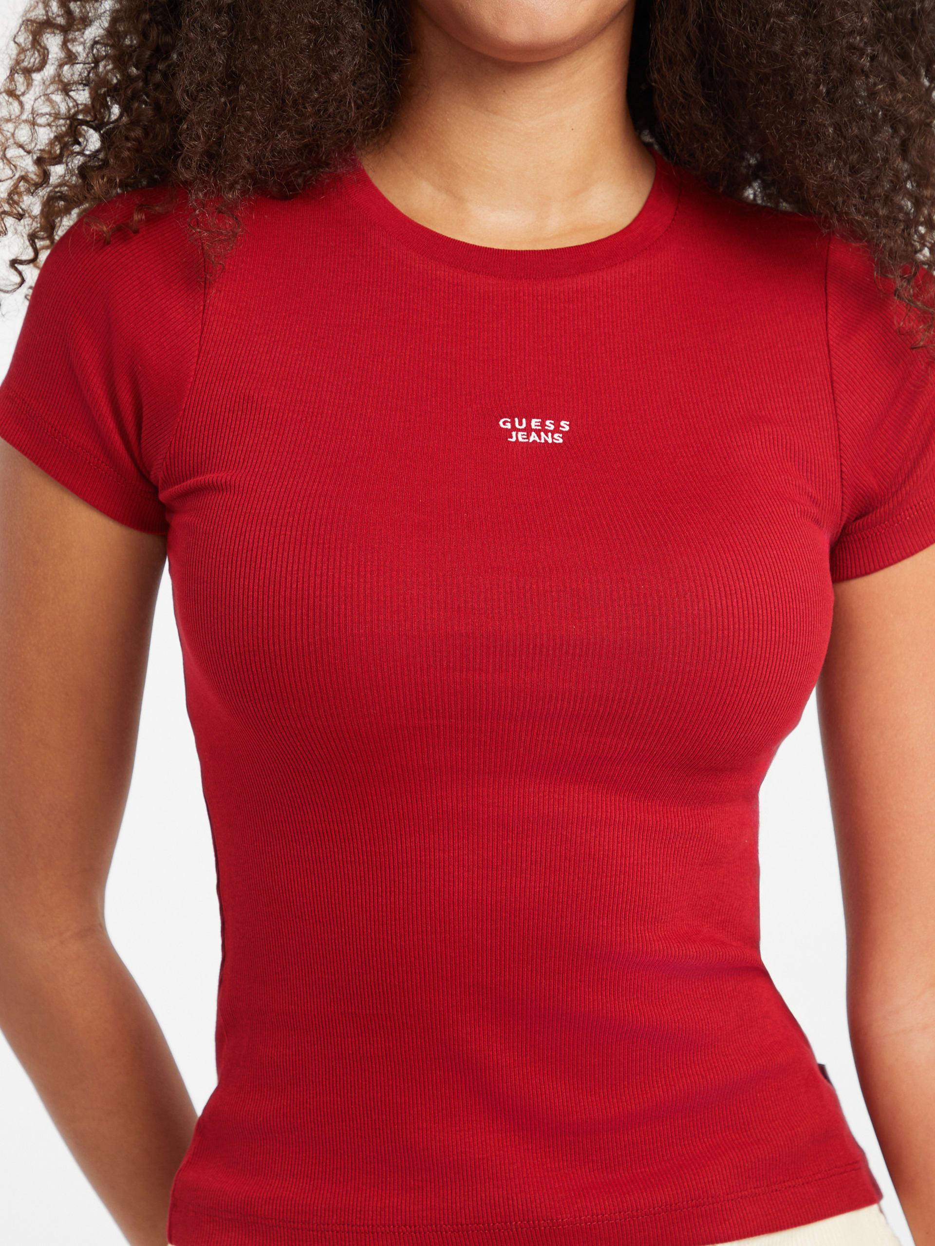 Camiseta Slim com Logo Bordado