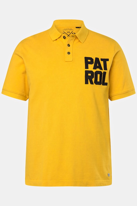 Poloshirt, Halbarm, Pikee, Badges, bis 8 XL