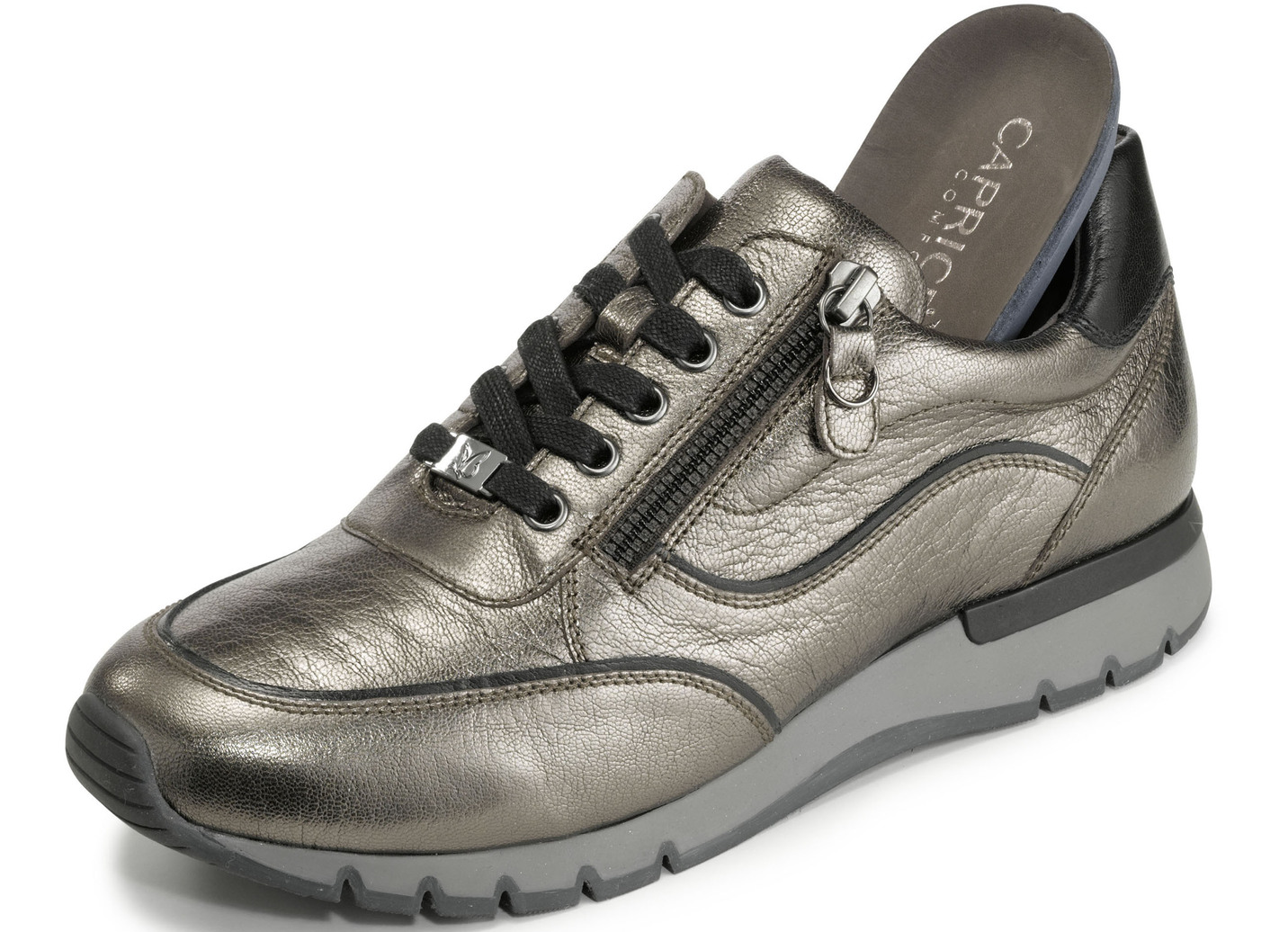 Caprice Schnürschuh mit praktischem Seitenreißverschluss