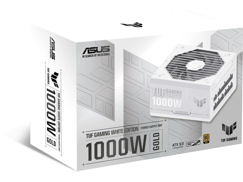 ASUS Netzteil TUF Gaming 1000W Gold White Edition Effizientes und widerstandsfähiges Netzteil
