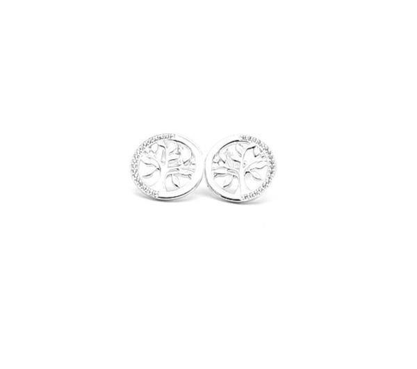Unique And Co Ladies Unique And Co Sterling Stud Earrings with CZ