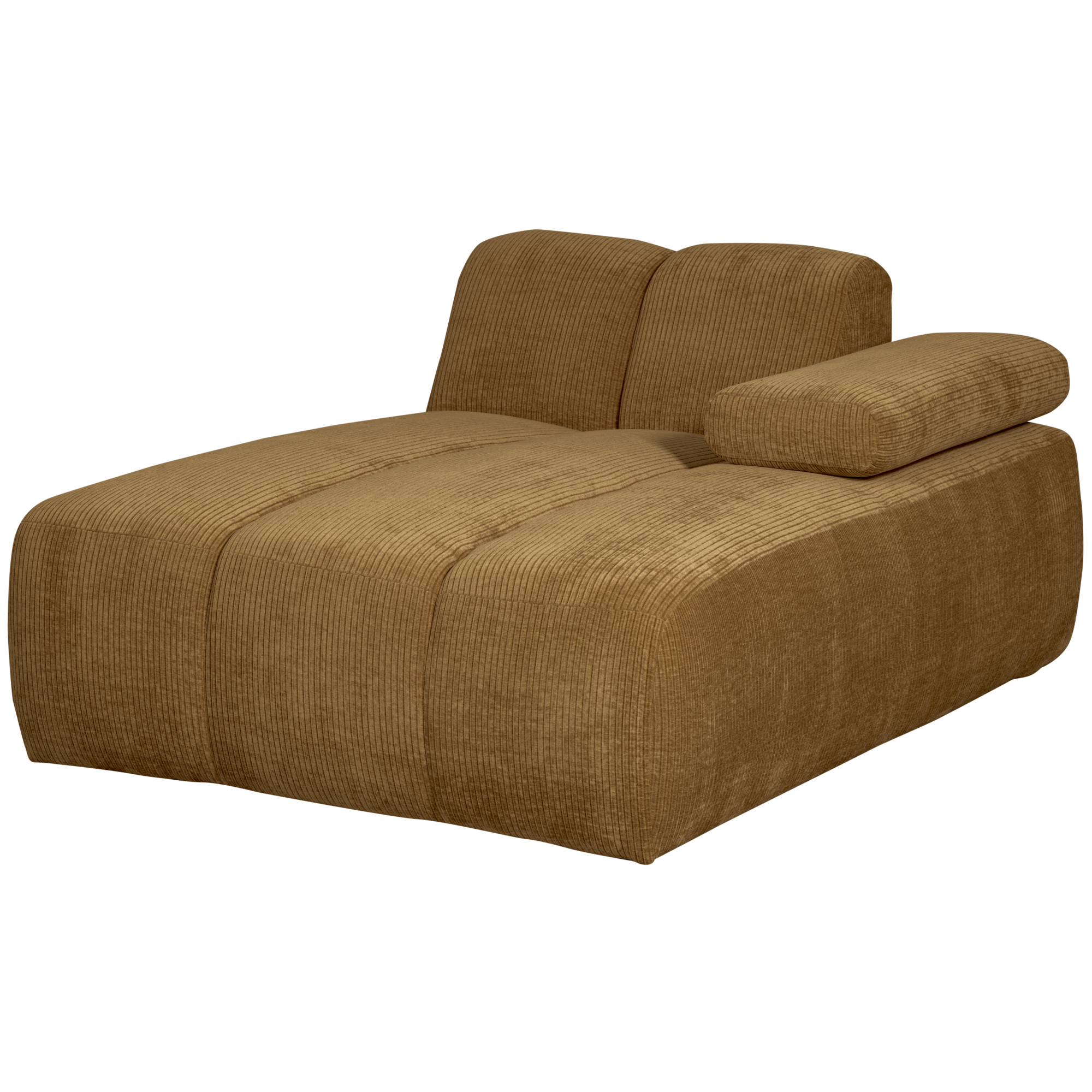 Chaise Longue Mojo Element Mojo Chaise Longue Element Rechts - Geweven Ribstof - Honinggeel