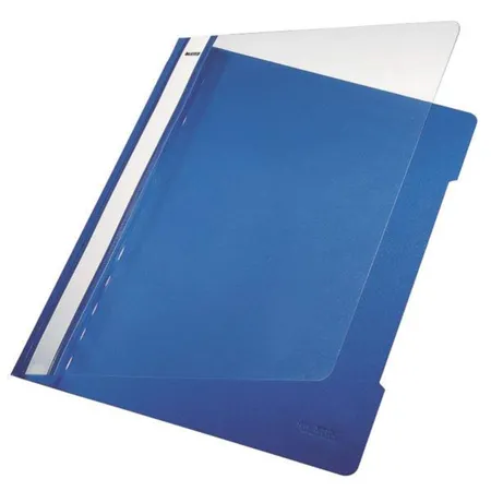 Leitz Schnellhefter Standard, A4, langes Beschriftungsfeld, PVC, blau