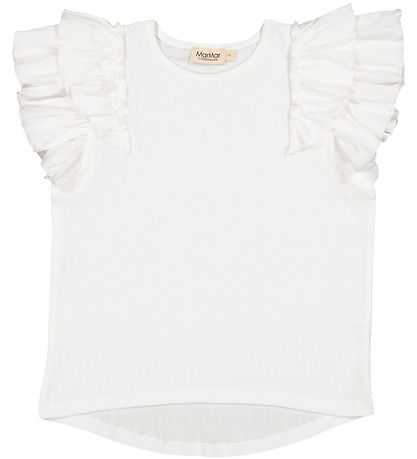MarMar T-Shirt - Modal - Tavora Frill - Sanft White