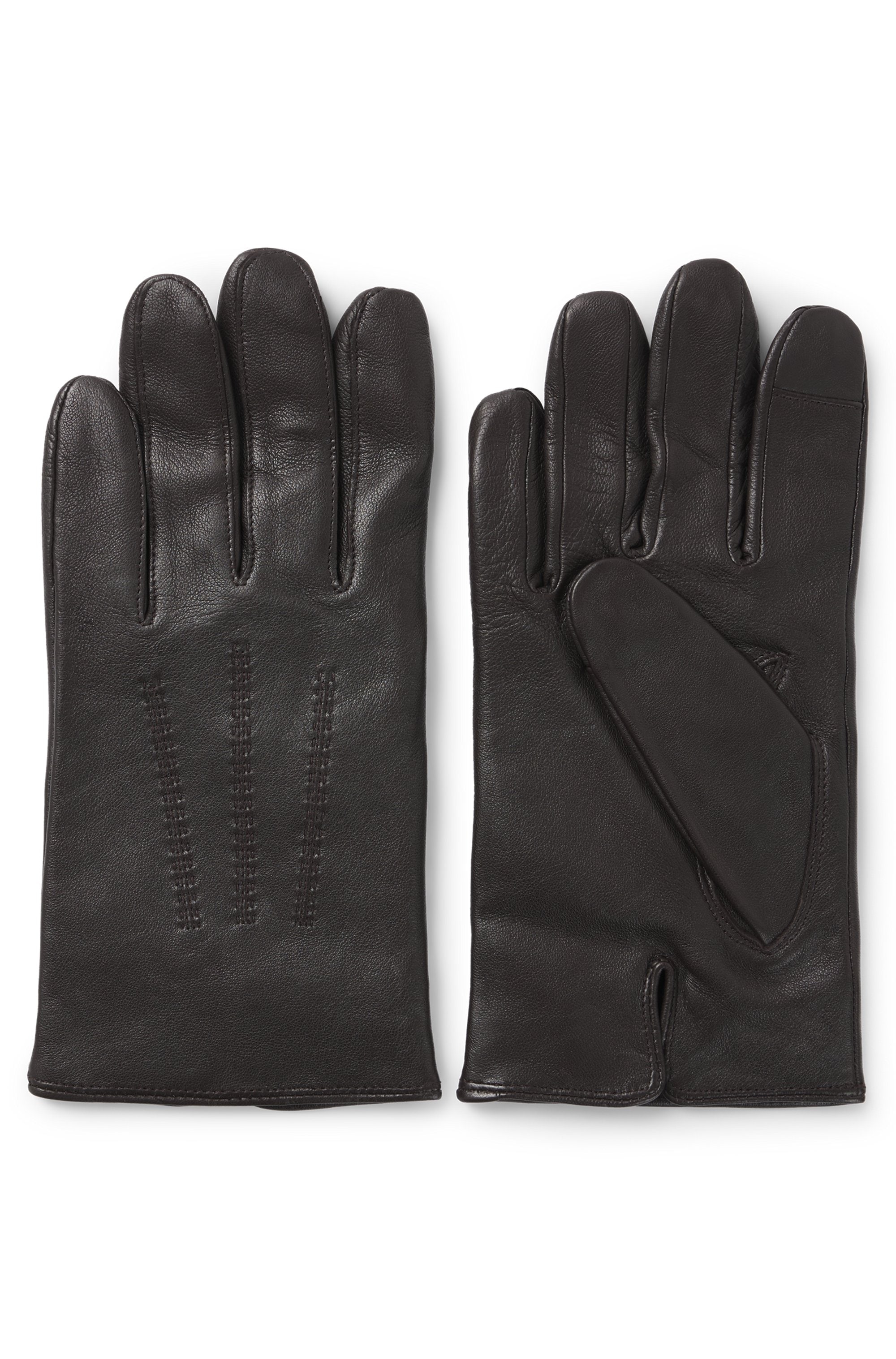 BOSS Lederhandschuhe »Hainz-ME«, mit Touch Tech Fingertips
