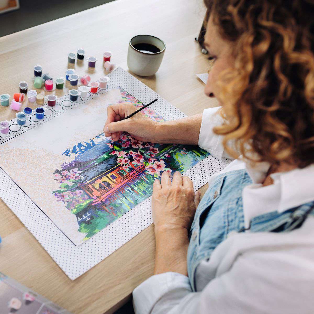 Ravensburger Spiel Leinwand Japanische Kirschblüten