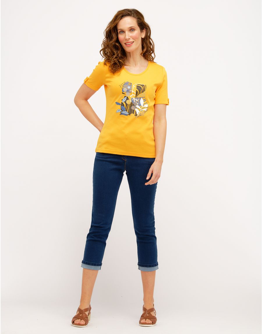 T-shirt jaune coton BIO