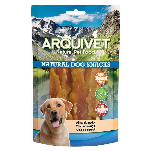 Arquivet petisco natural para cães, asas de frango