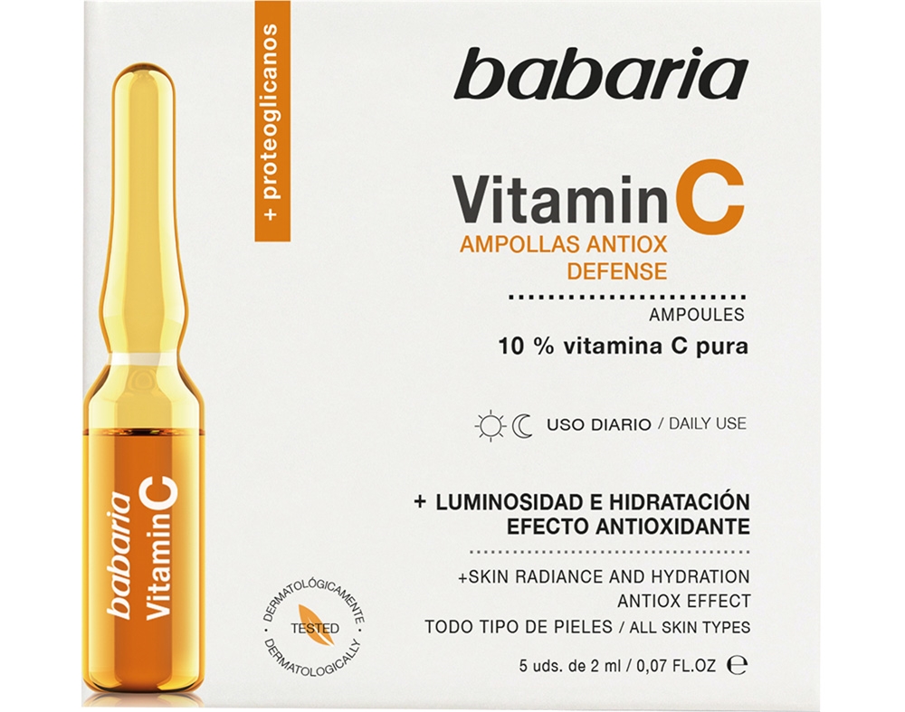 AMPOLAS FACIAIS VITAMINA C BABARIA 10 ML
