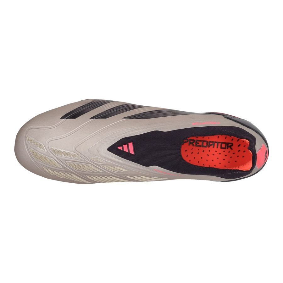 adidas Predator Elite Laceless FG Vivid Horizon - Argenté/Aurora Black/Turbo
