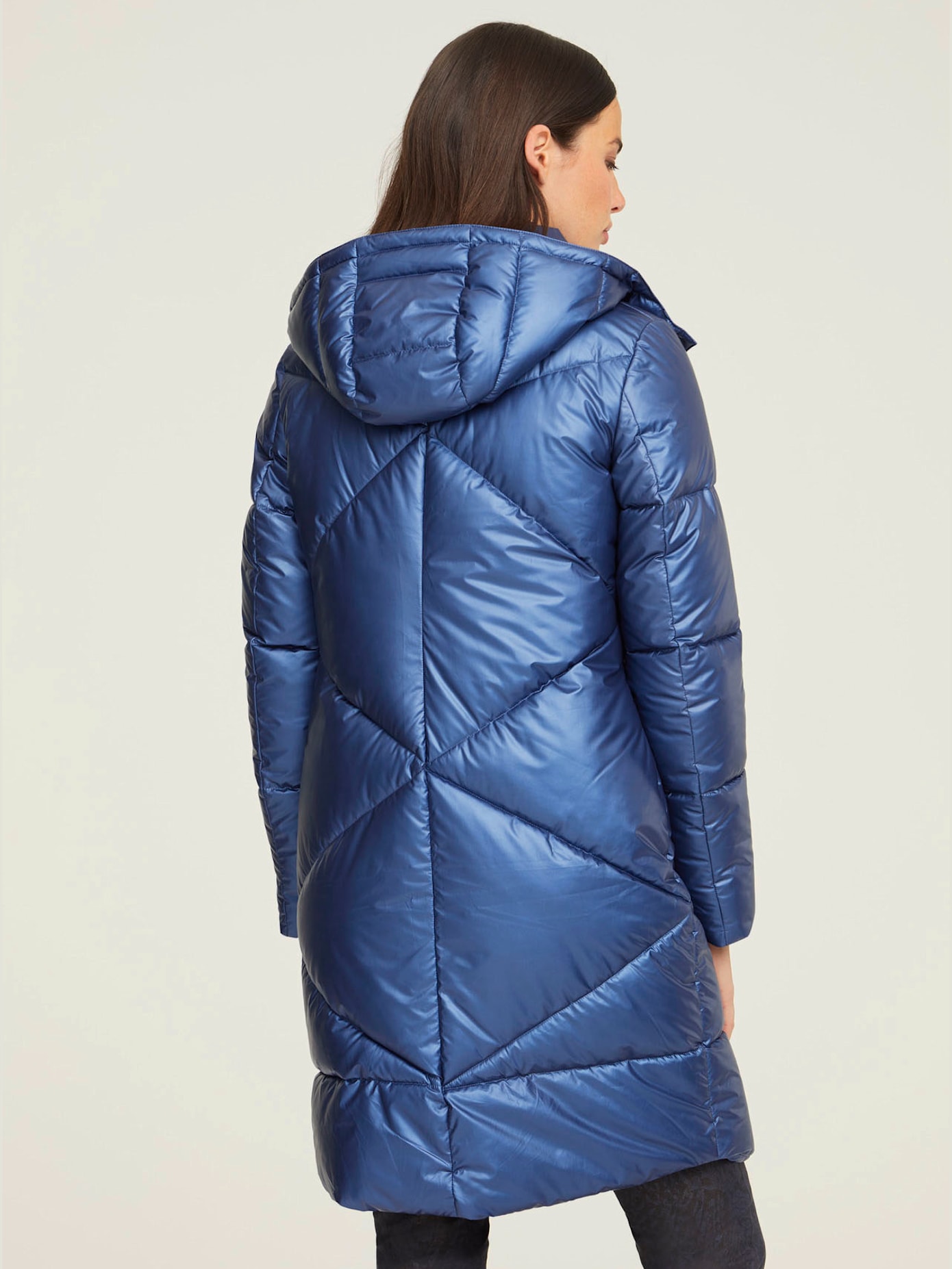 Manteau matelassé aspect métallisé tendance