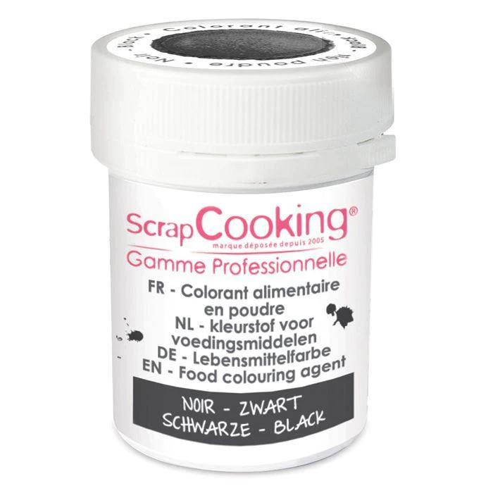 Colorant alimentaire en poudre noir 5 g Scrapcooking