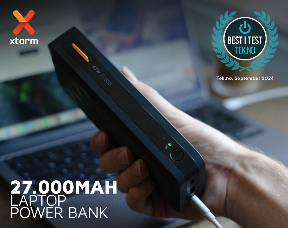 (67W) 27000mAh Fuel Series 5 Dual USB C / USB A Powerbank Power Delivery Ladegerät (FS5271) Midnight Black