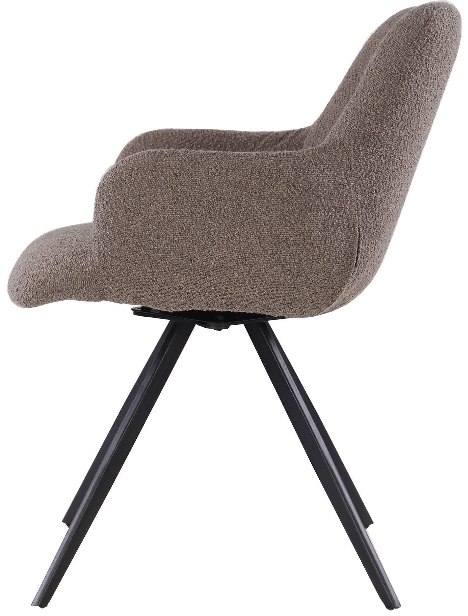 Eetkamerstoel Boucle Brown Doreen B61 x D65 x H83 cm