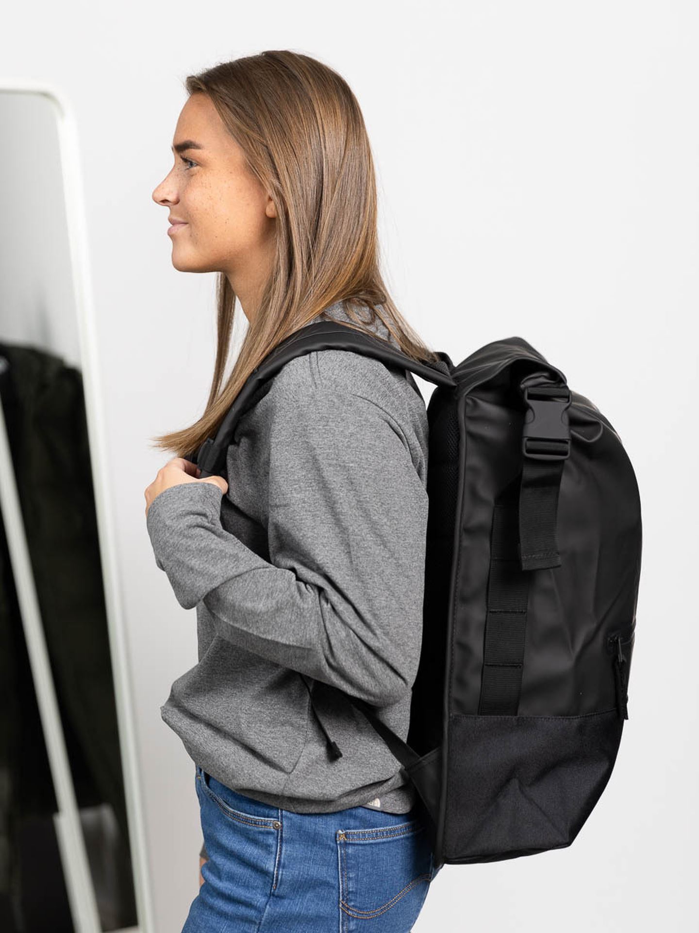 Buckle Rolltop Rucksack