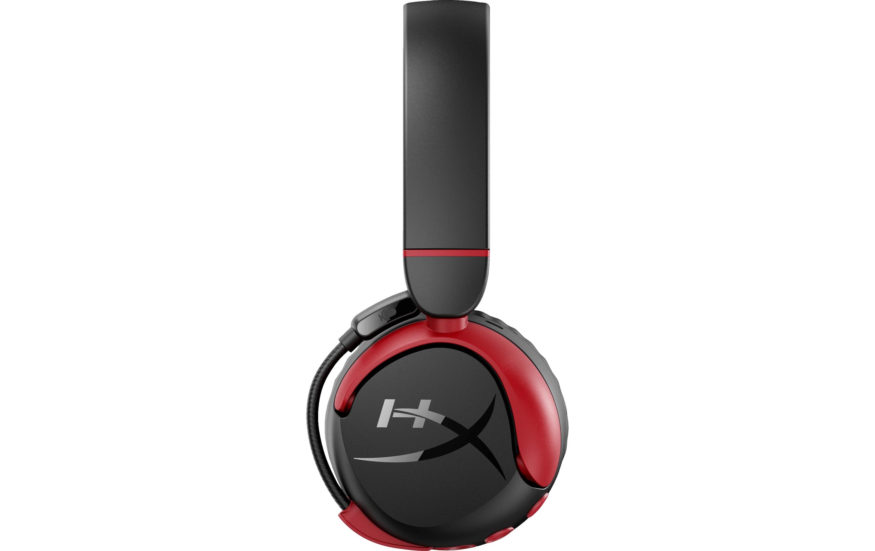 Headset Cloud Mini Wireless Rot/SchwarzKomfortables Gaming-Headset für PC und Spielkonsolen