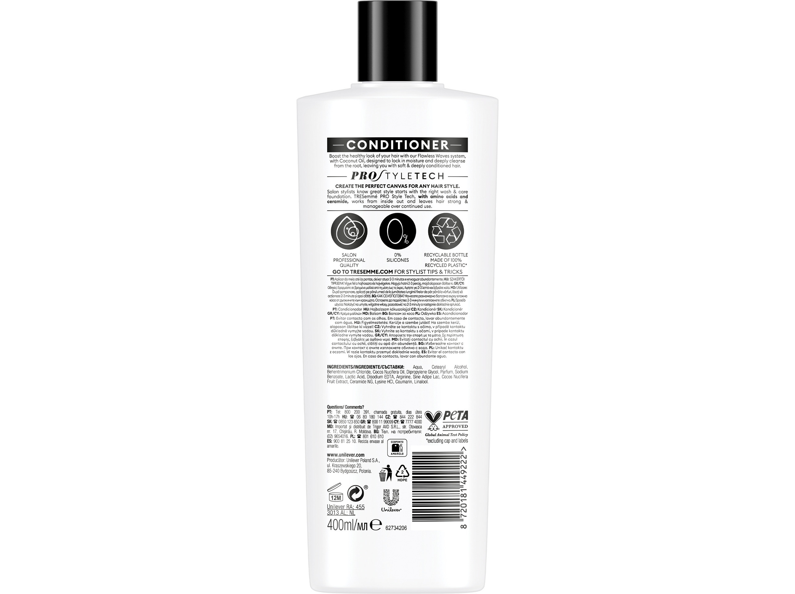 CONDICIONADOR TRESEMMÉ FLAWLESS WAVES 400 ML
