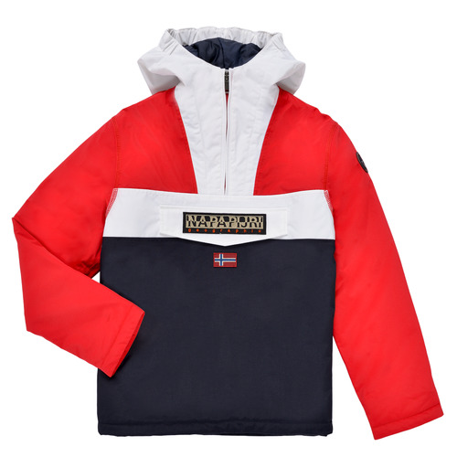 Napapijri - RAINFOREST POCKET - Bleu / Blanc / Rouge