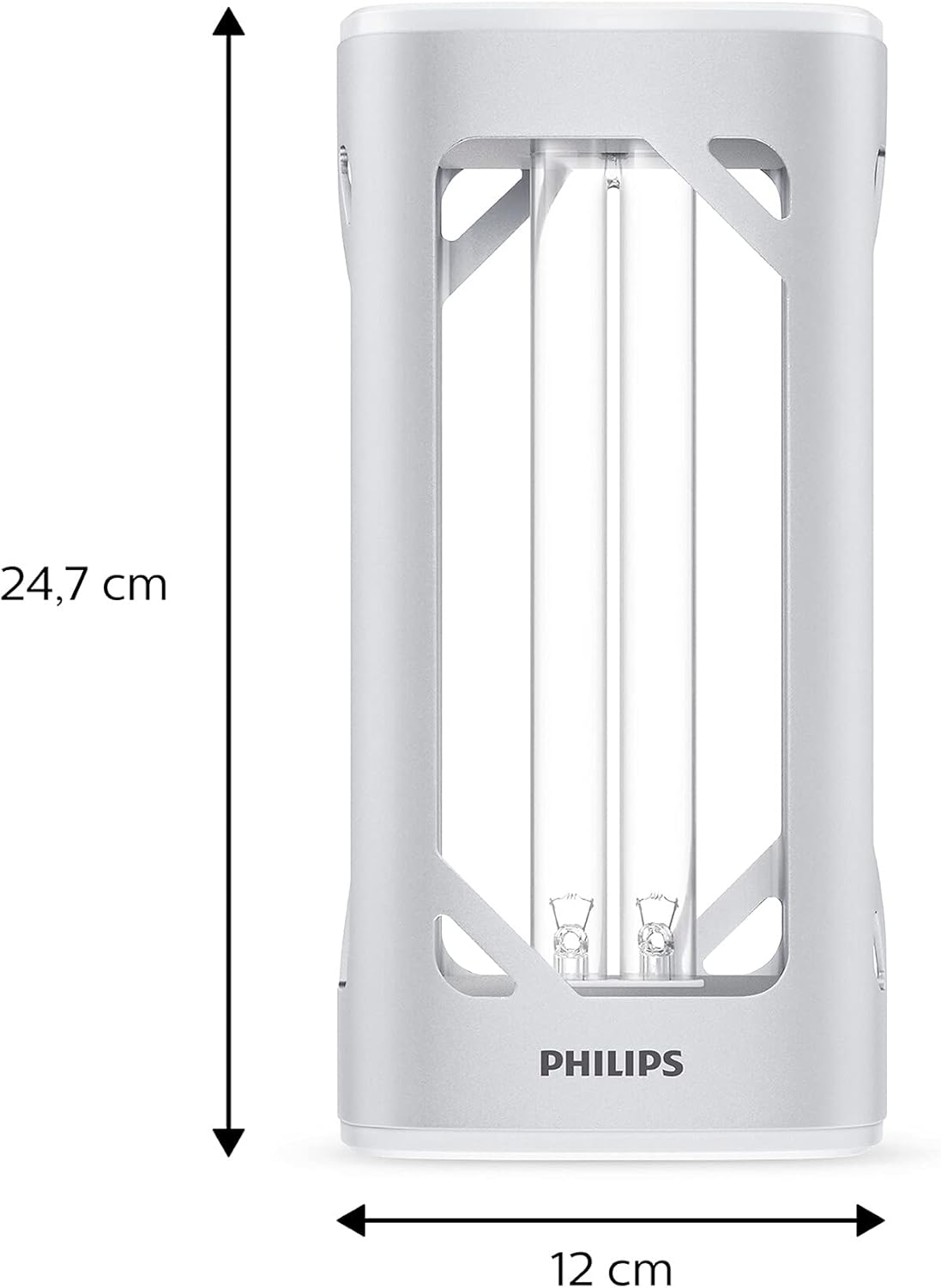 Philips UV-C Desinfektionstischleuchte, 24W, Silber