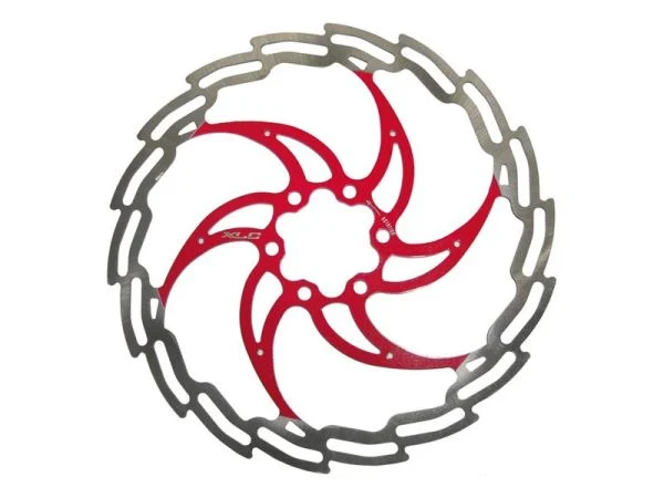 XLC Silver/Red Bremseskive, 203mm