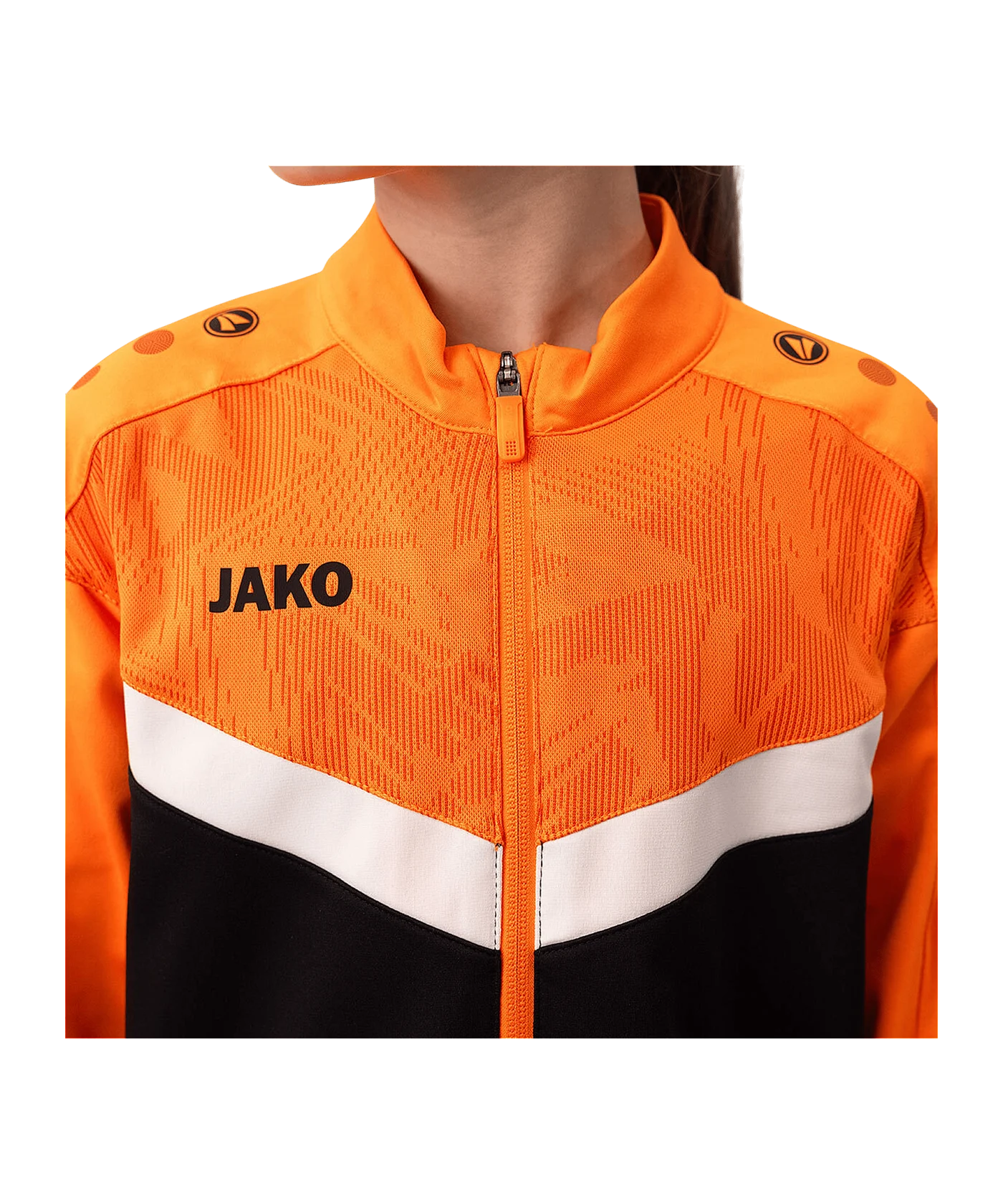 JAKO Iconic Polyester Jacke Kids Schwarz F807