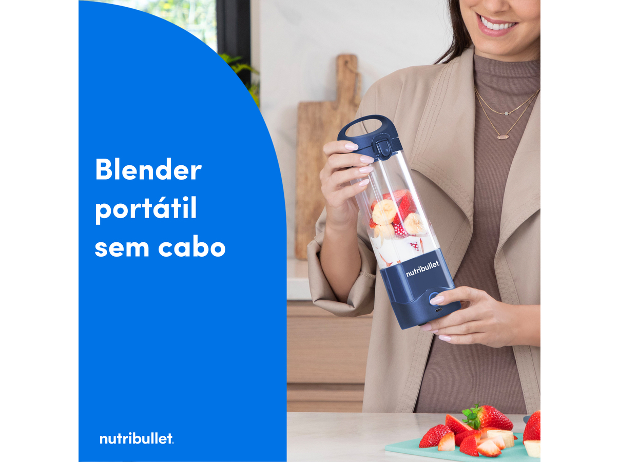 LIQUIDIFICADORA NUTRIBULLET PORTABLE NBP003NBL 475ML