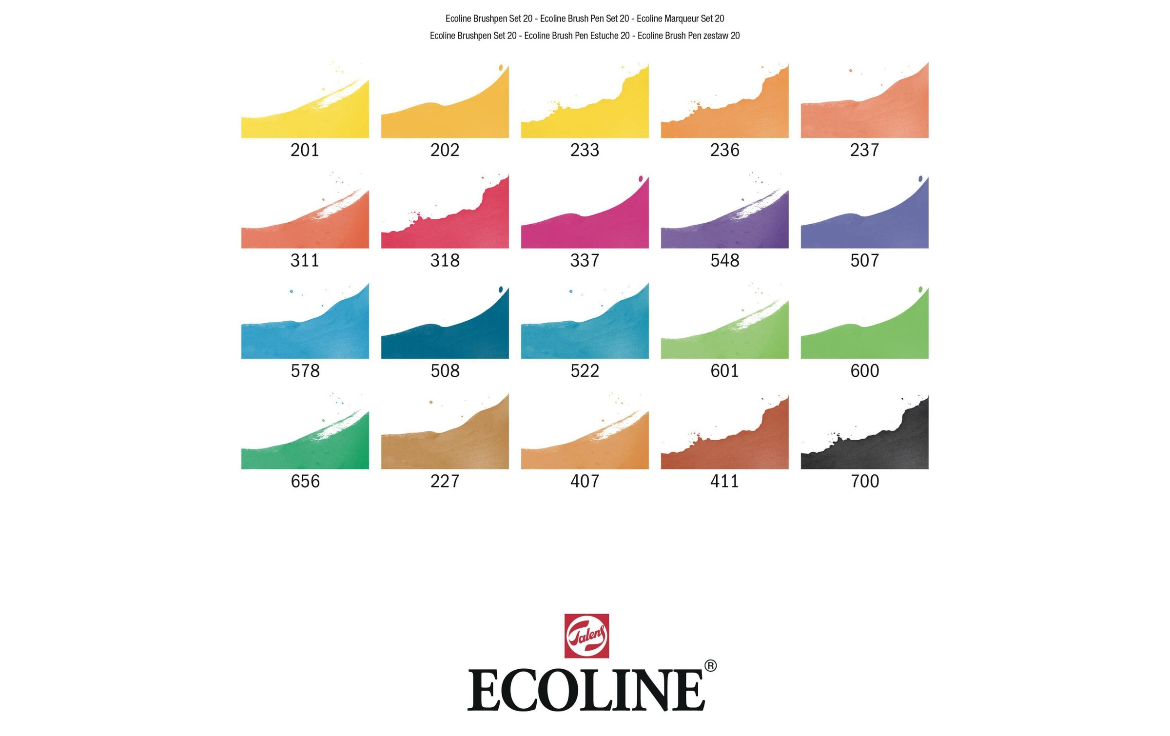 Talens Faserstift »Ecoline 20er Set« Verwischbar