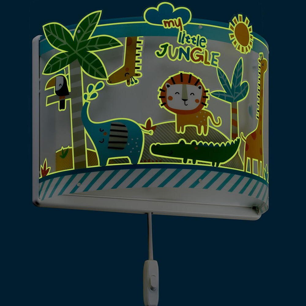 Kinderkamer wandlamp Little Jungle fluorescentielamp E27