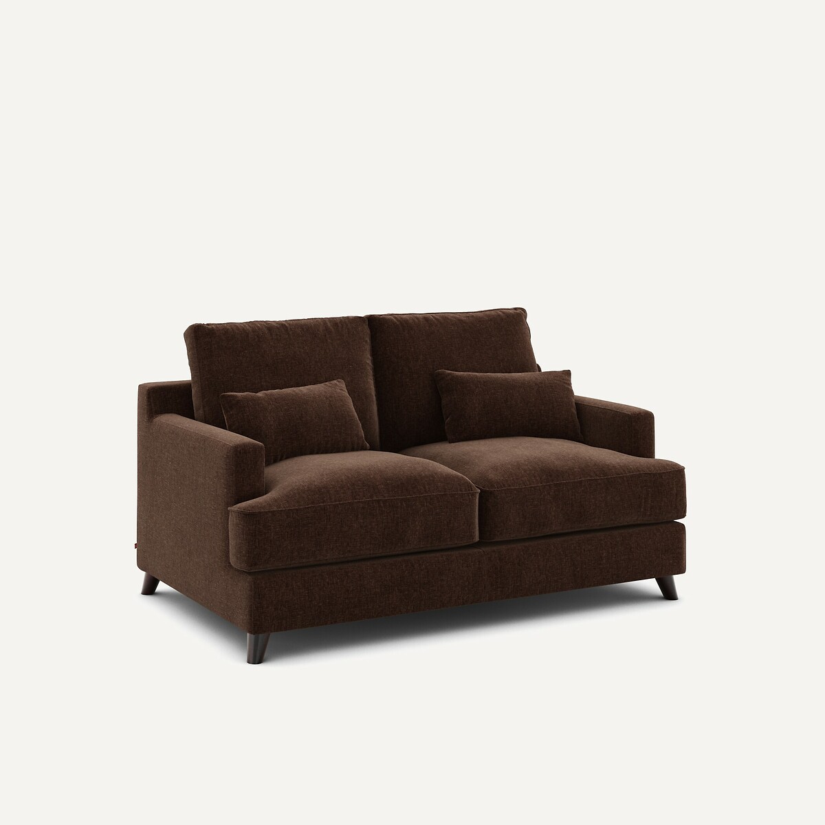 AM.PM<br>Sofá compacto de 2 lugares em veludo chenille, Alwine