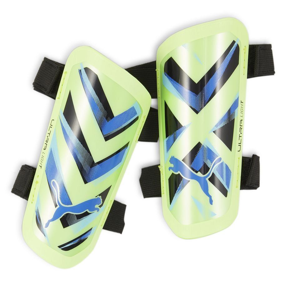 PUMA Protège-Tibias Ultra Light Strap Lights Out - Fizzy Apple/Bleu