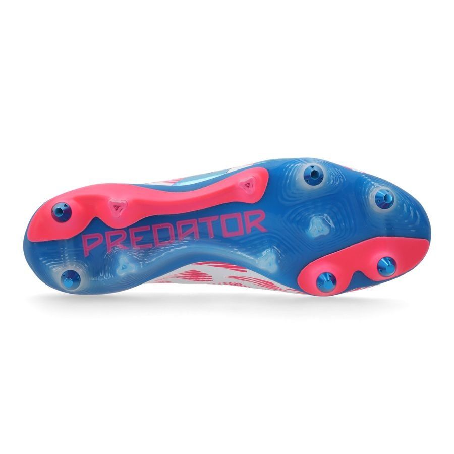 adidas Predator Elite Laceless SG Reemergence - Blanc/Bleu/Rose