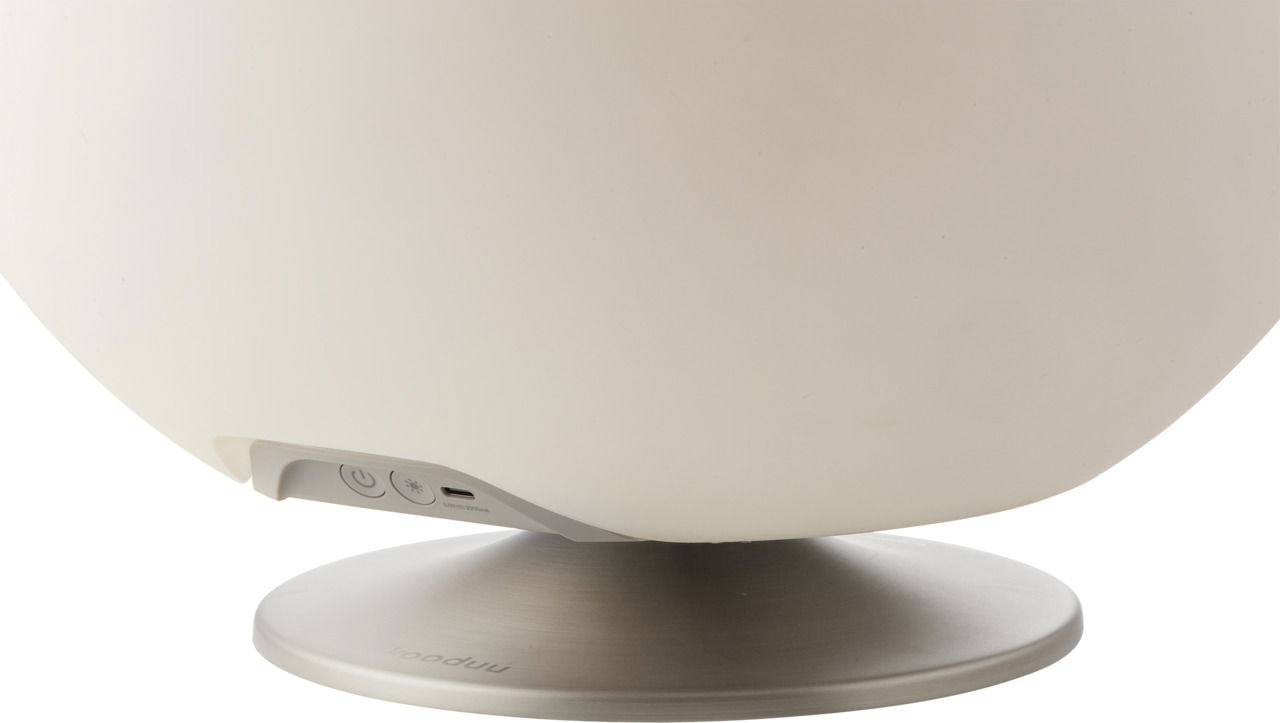 kooduu LED-Getränkekühler Brushed Silver SPHERE