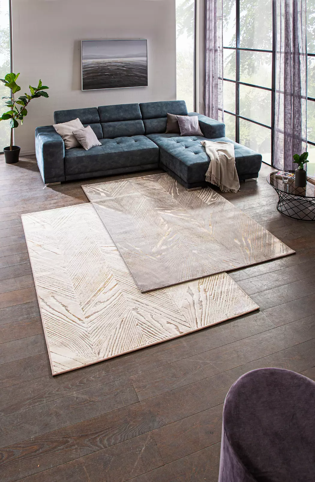 Webteppich Shiny 160 x 230 cm