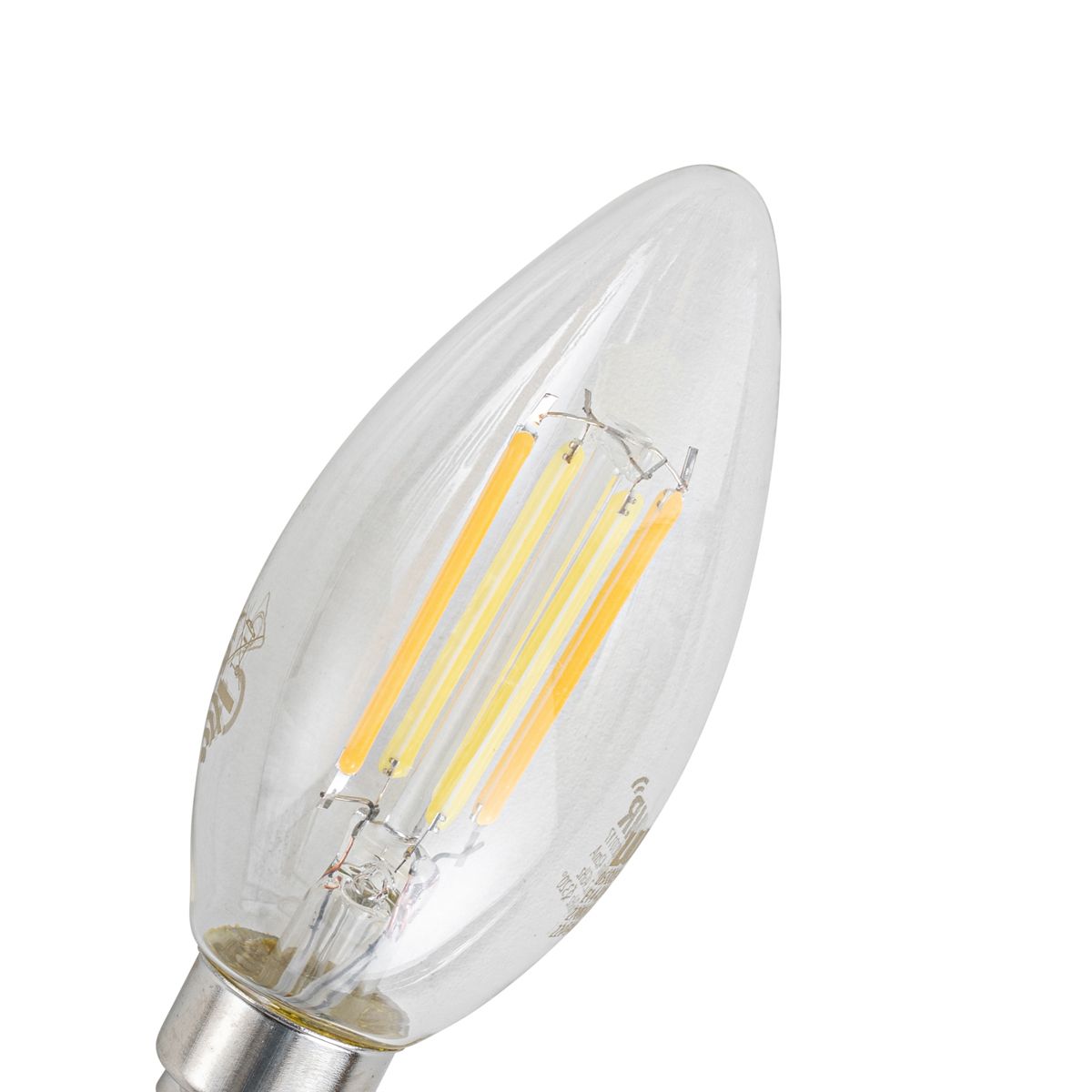 Set van 5 Smart E14 LED lampen C35 helder 4.2W 470 lm 2700-6500K