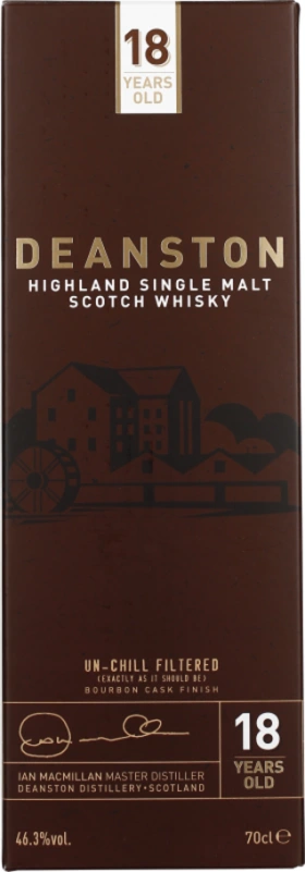 DEANSTON 18 YEARS UNCHILLFILTERED 70CL