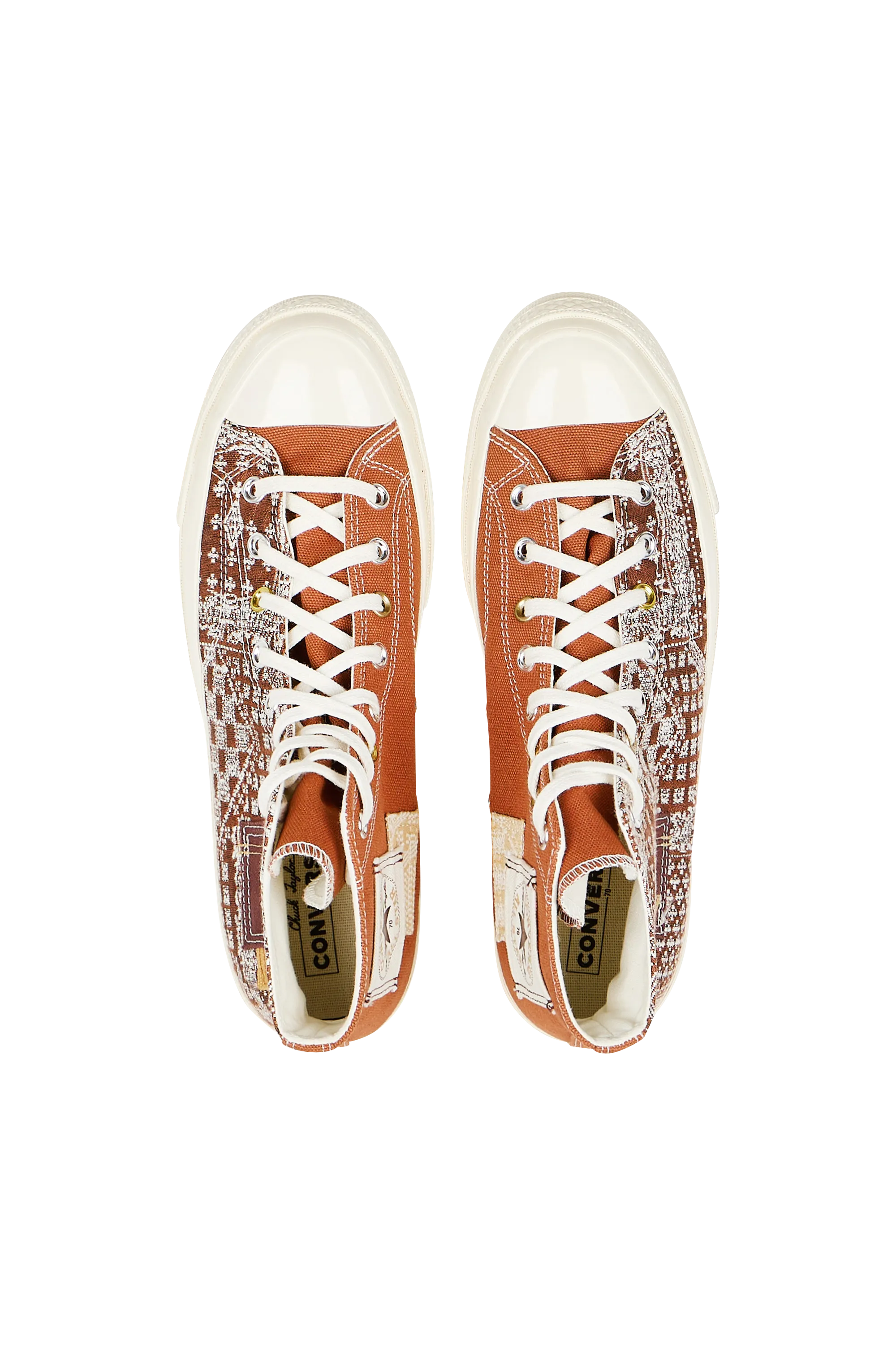 CONVERSE Baskets  CHUCK 70 PATCHWORK Marron