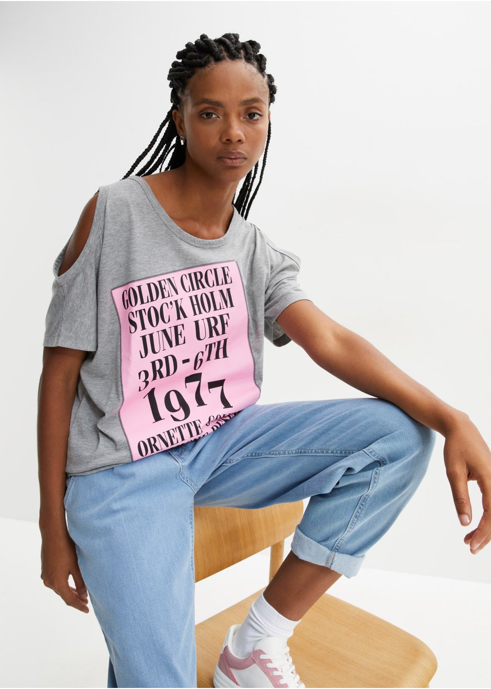 T-shirt avec découpes
